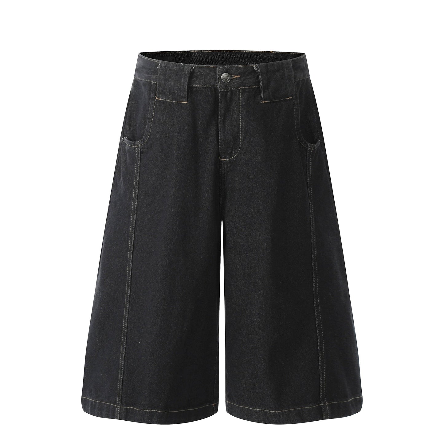 Fashion sports loose denim shorts