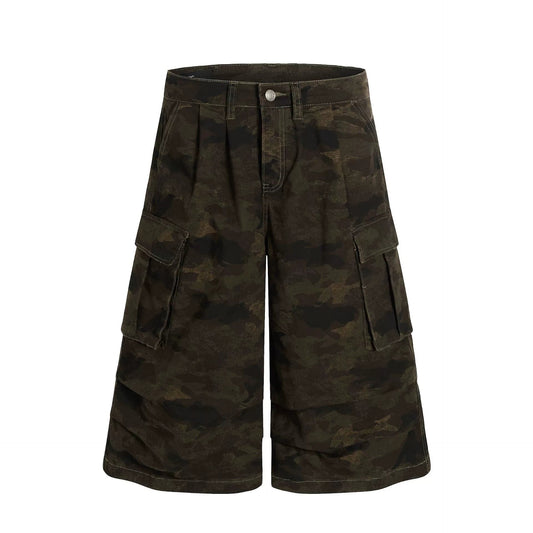 Fashion sports loose camouflage shorts