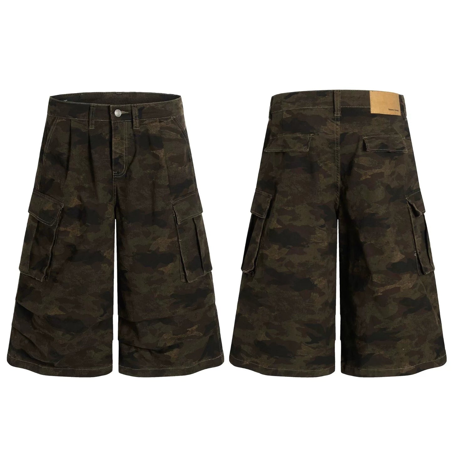 Fashion sports loose camouflage shorts